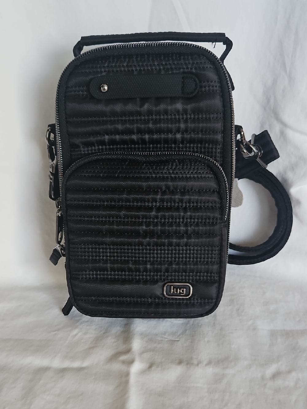 NWOT lug Black Quilted Croasbody/Belt Bag